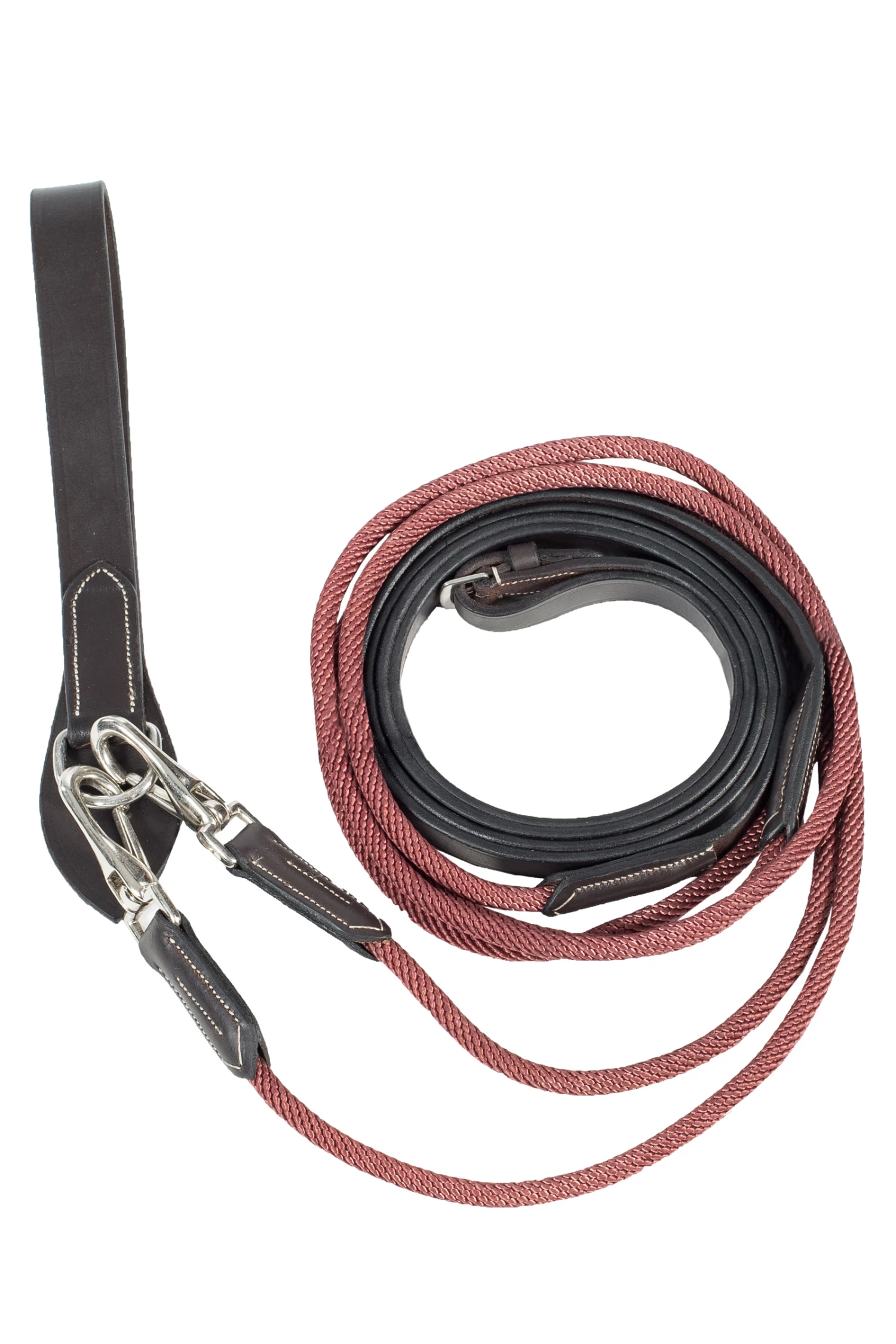 Horze Sparta Nylon/Leather Draw Reins - Image 5