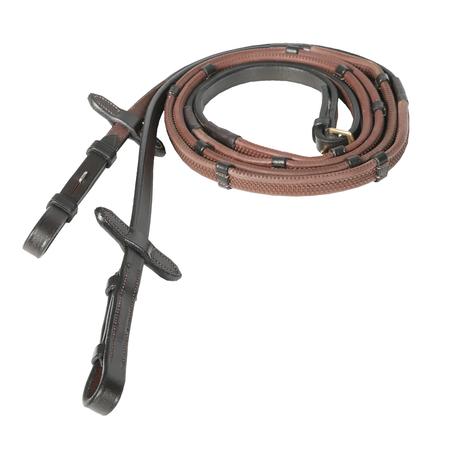 Horze Soft Grip Rubber Reins W/stoppers - Image 4
