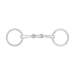 Horze Double-Jointed Loose Ring Snaffle, 14mm