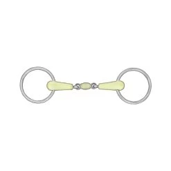 Horze Double-Jointed Loose Ring Apple Snaffle Bit