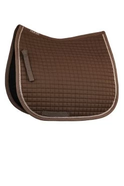 Horze Glarus Dressage Saddle Pad With Metallic Braiding