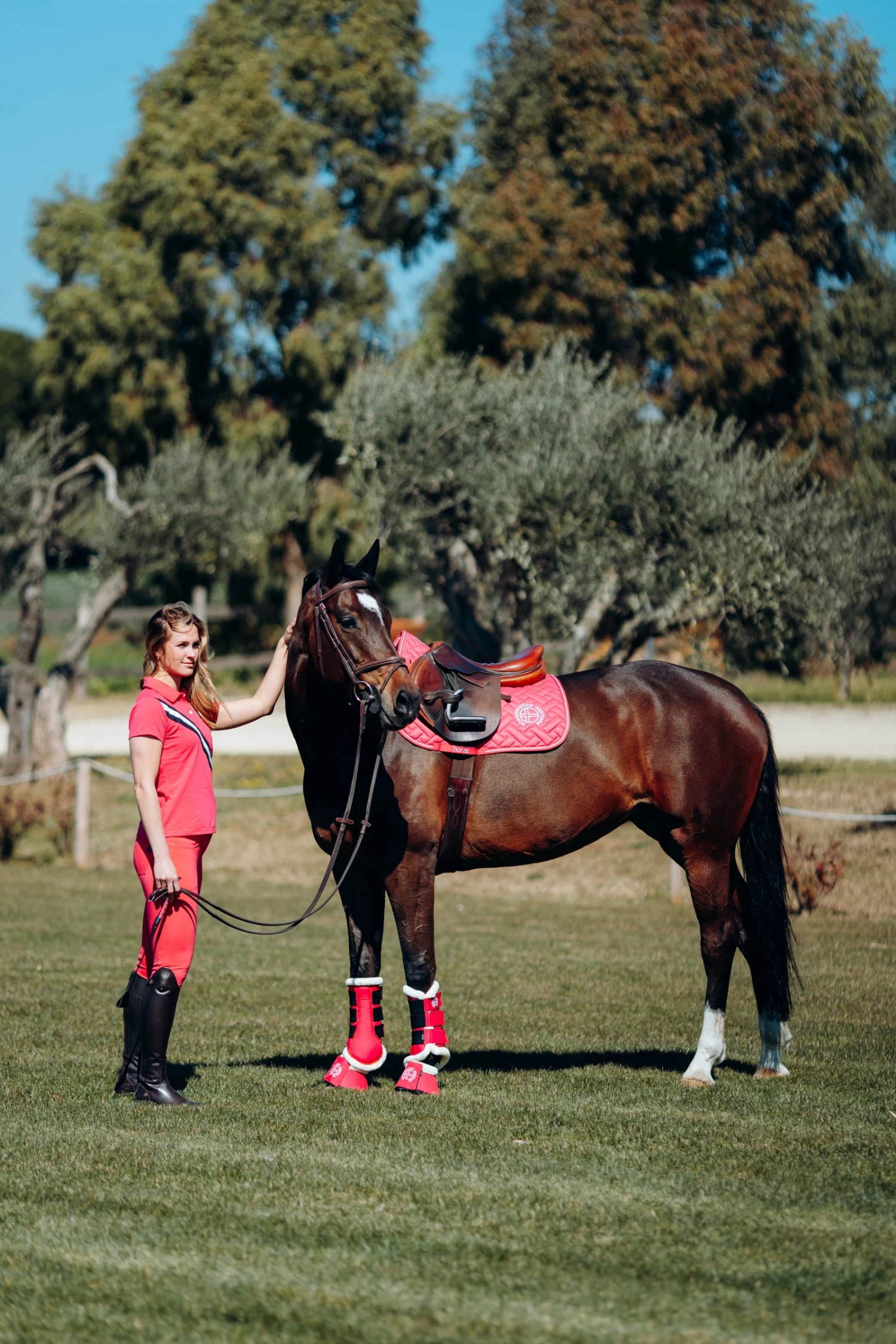 Horze Oslo Faux Fur Brushing Boots - Image 13