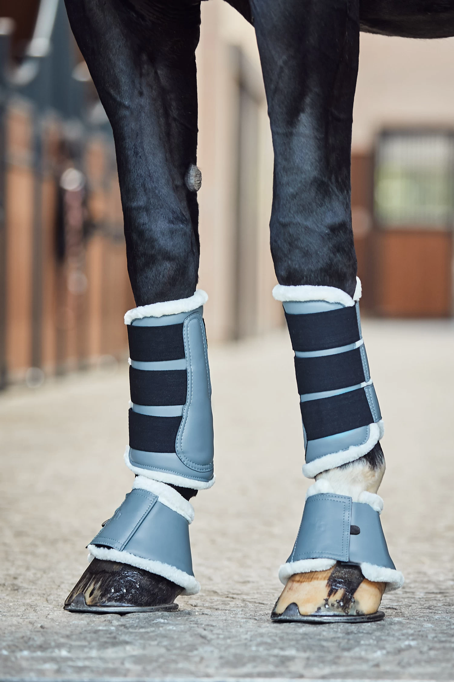 Horze Ghent Bell Boots With Faux Fur - Image 8