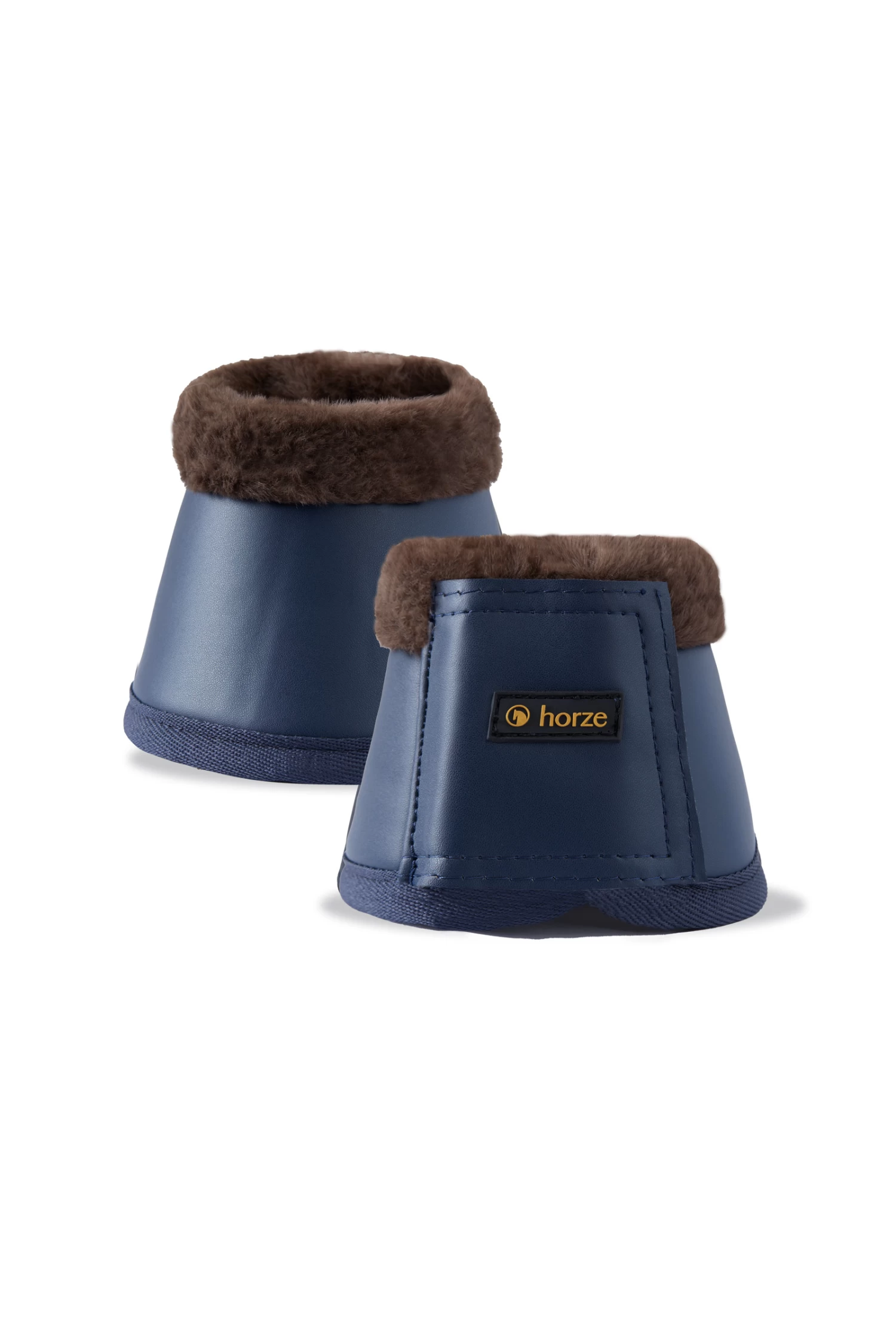 Horze Houston Bell Boots With Faux Fur Trim - Image 3