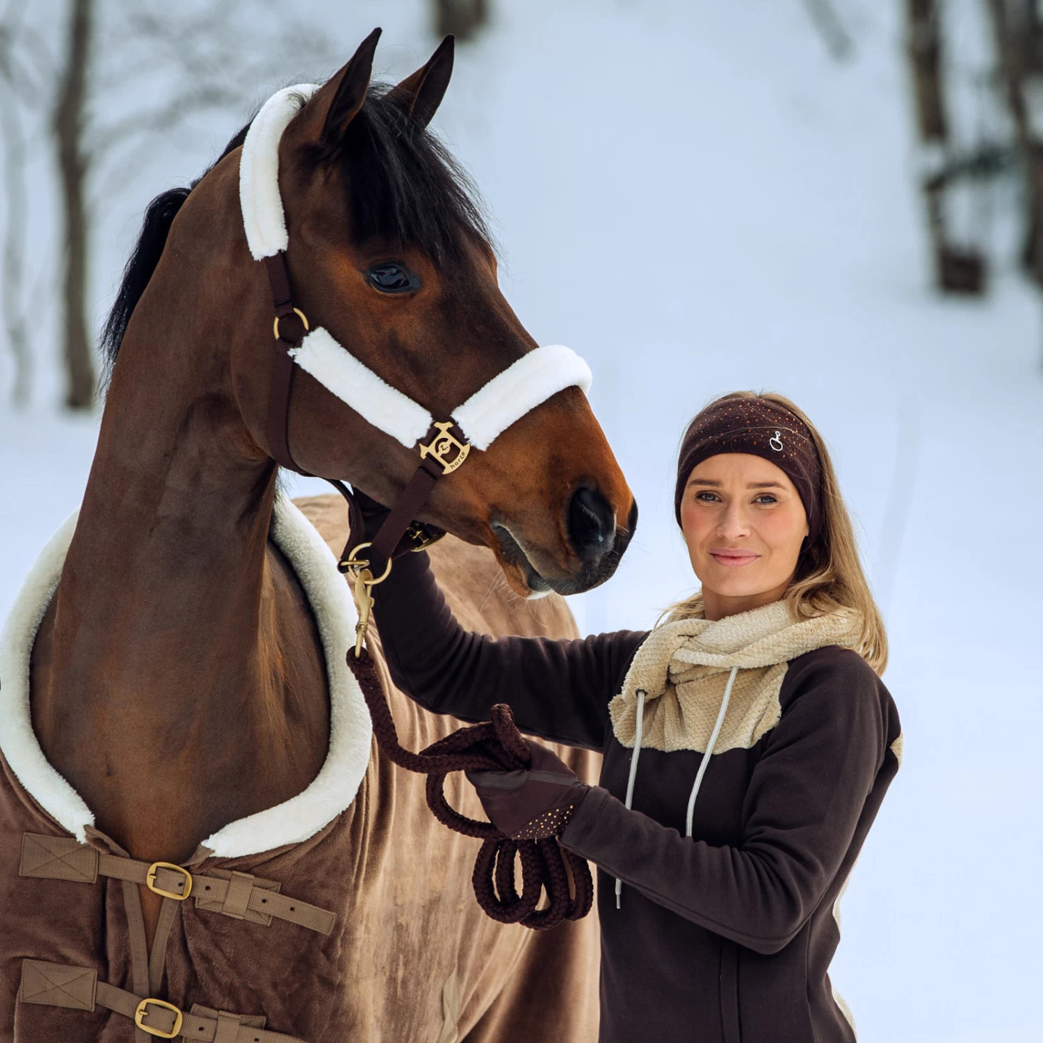 Horze Lincoln Halter With Fur - Image 4
