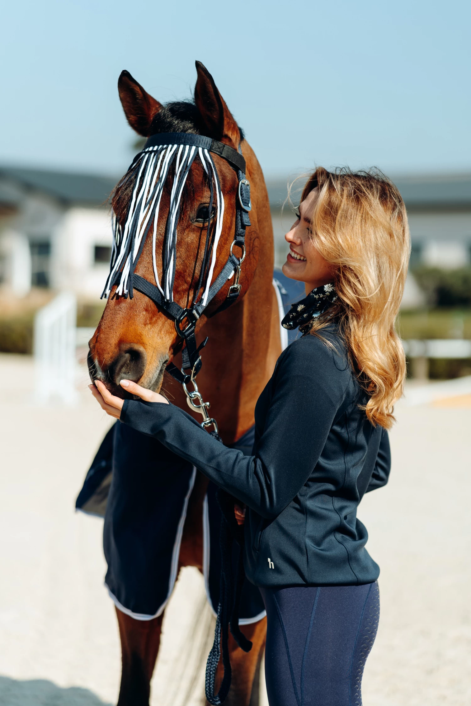 Horze Moreton Halter, Lead & Fly Veil Set - Image 8