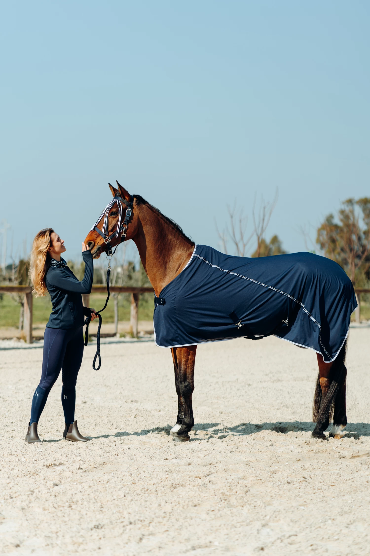 Horze Moreton Halter, Lead & Fly Veil Set - Image 9