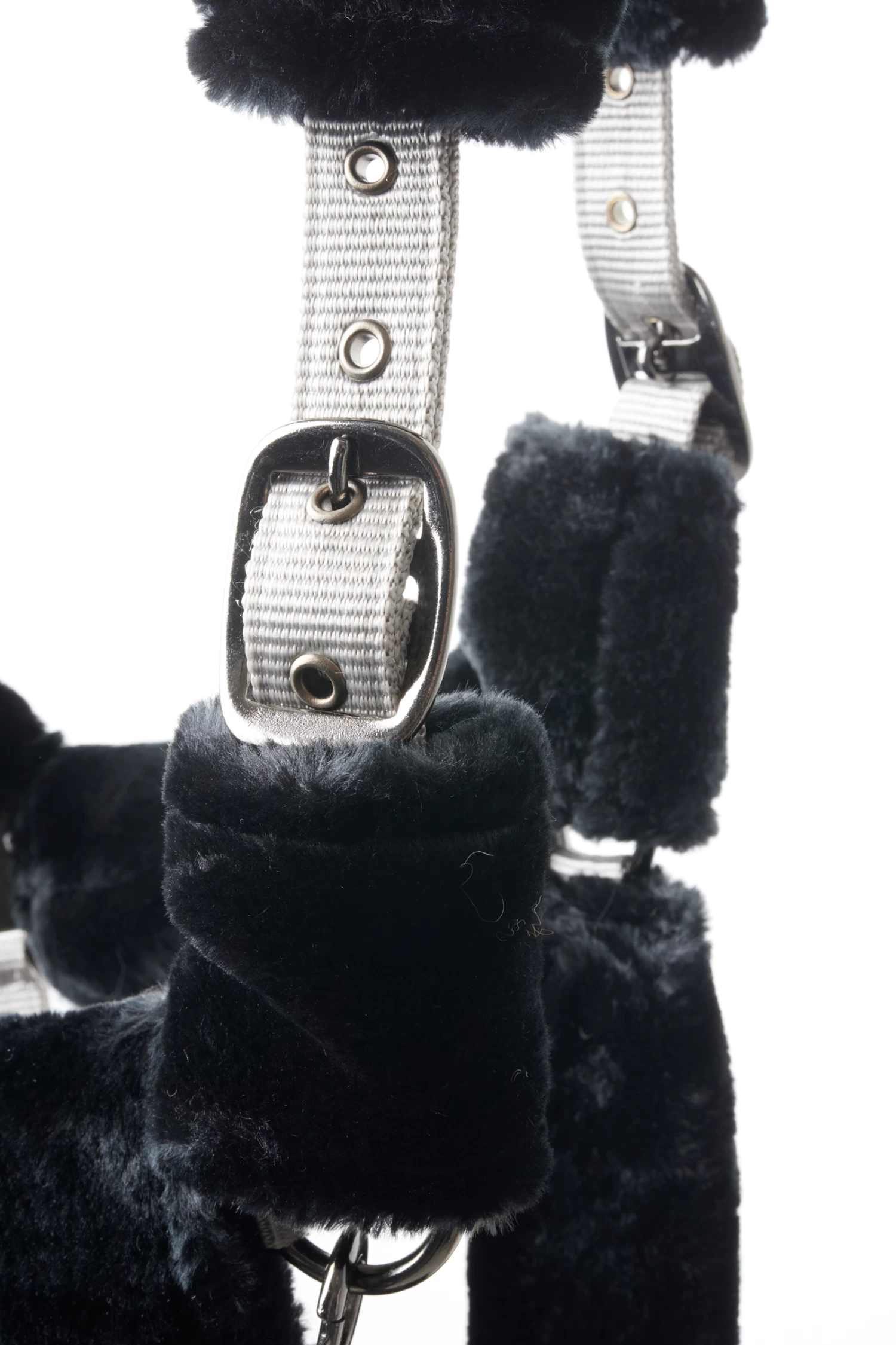 Horze Smoky Twilight Faux Fur Halter - Image 2