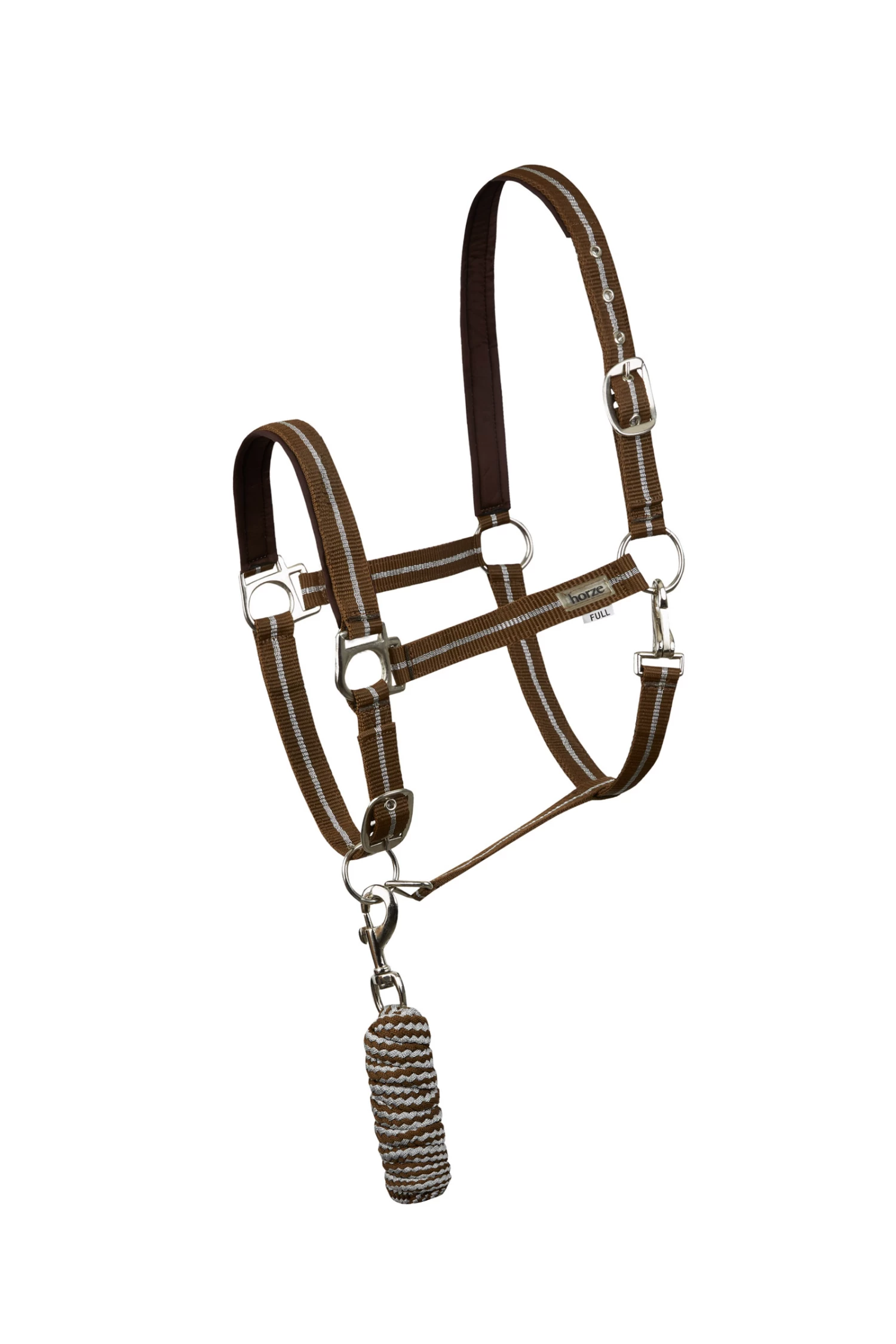 Horze Halter & Lead Set With Metallic Stripes - Image 9