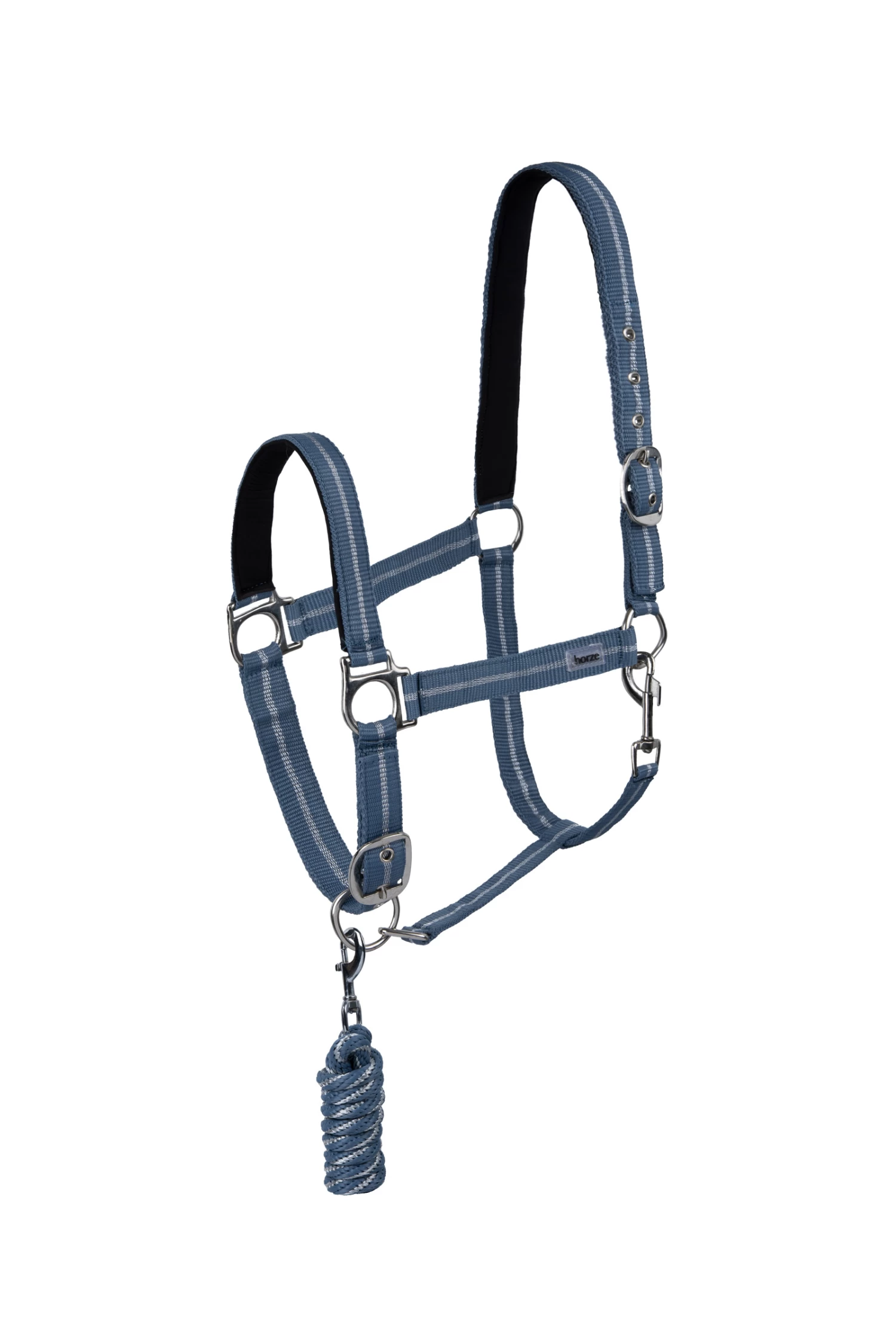 Horze Halter & Lead Set With Metallic Stripes - Image 3