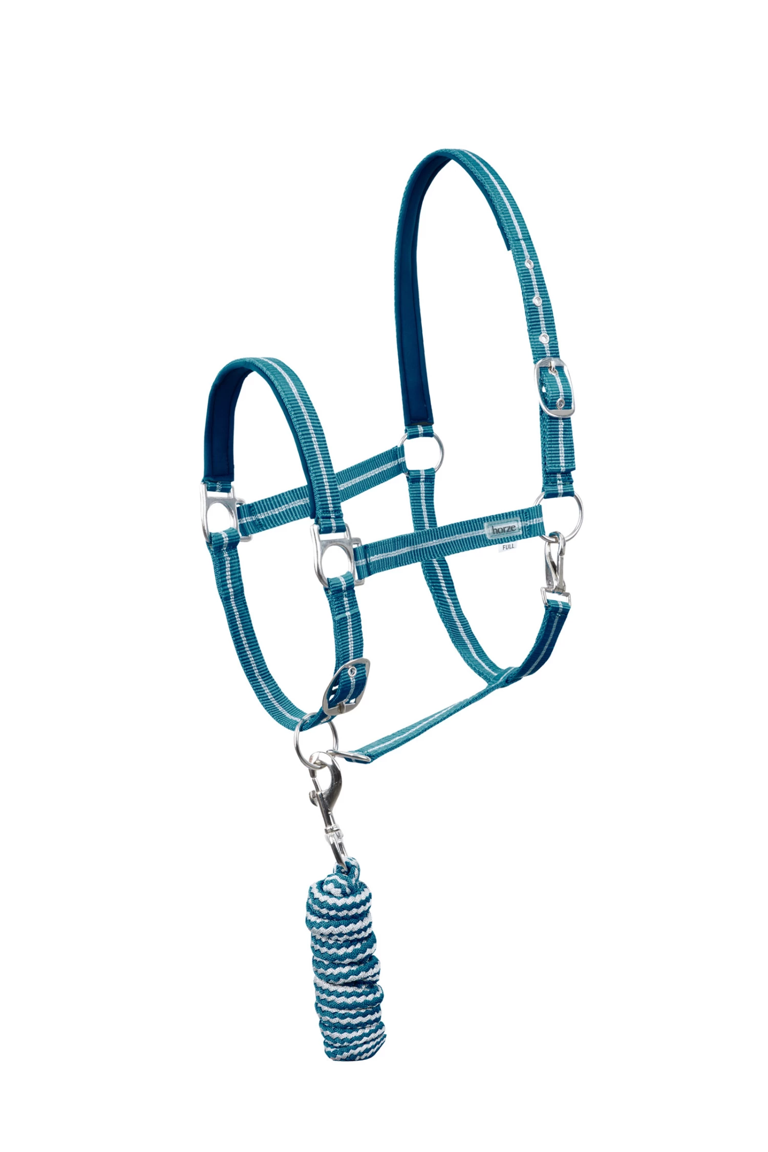 Horze Halter & Lead Set With Metallic Stripes - Image 11