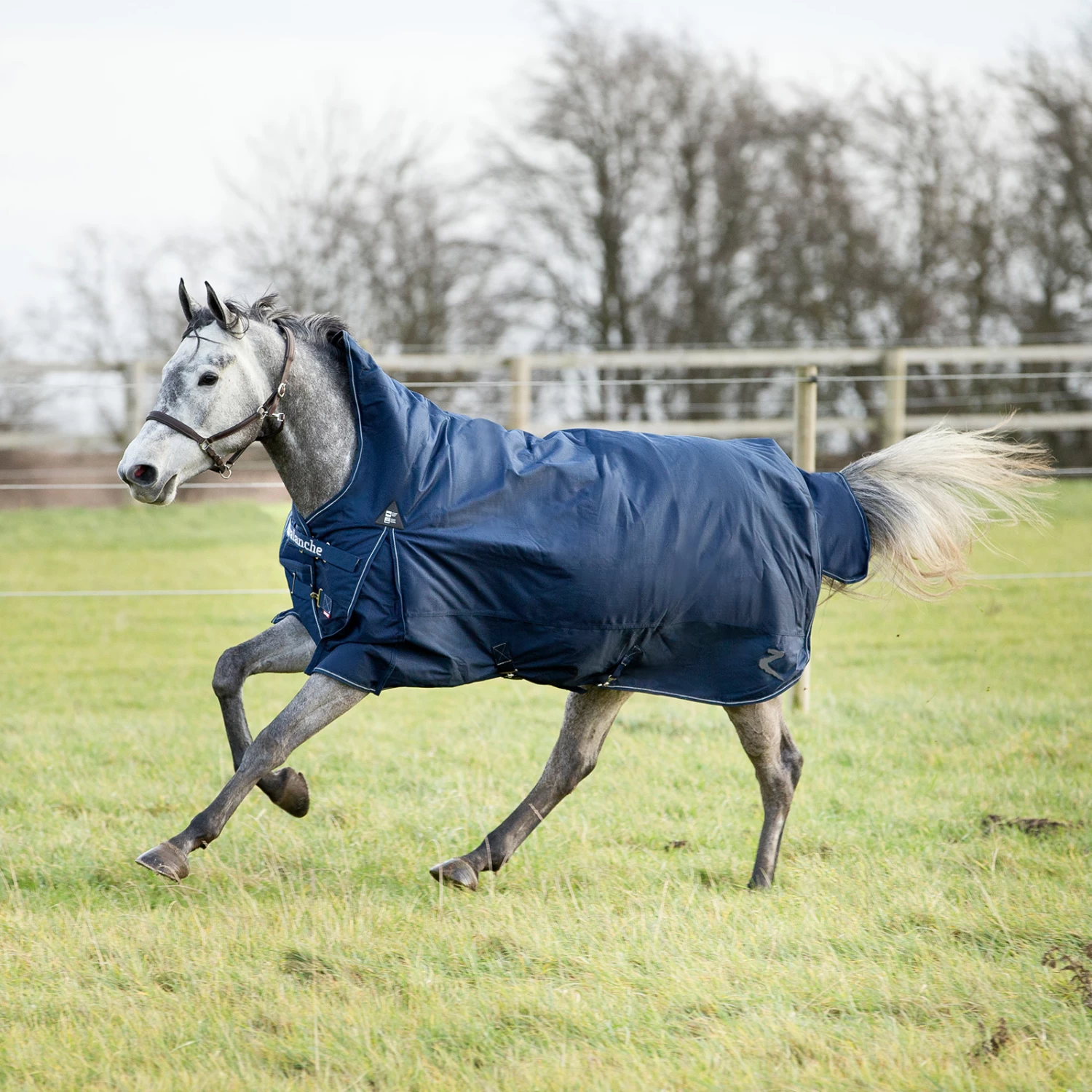 Horze Avalanche 1200D Lite Medium Turnout With Fleece - Image 3