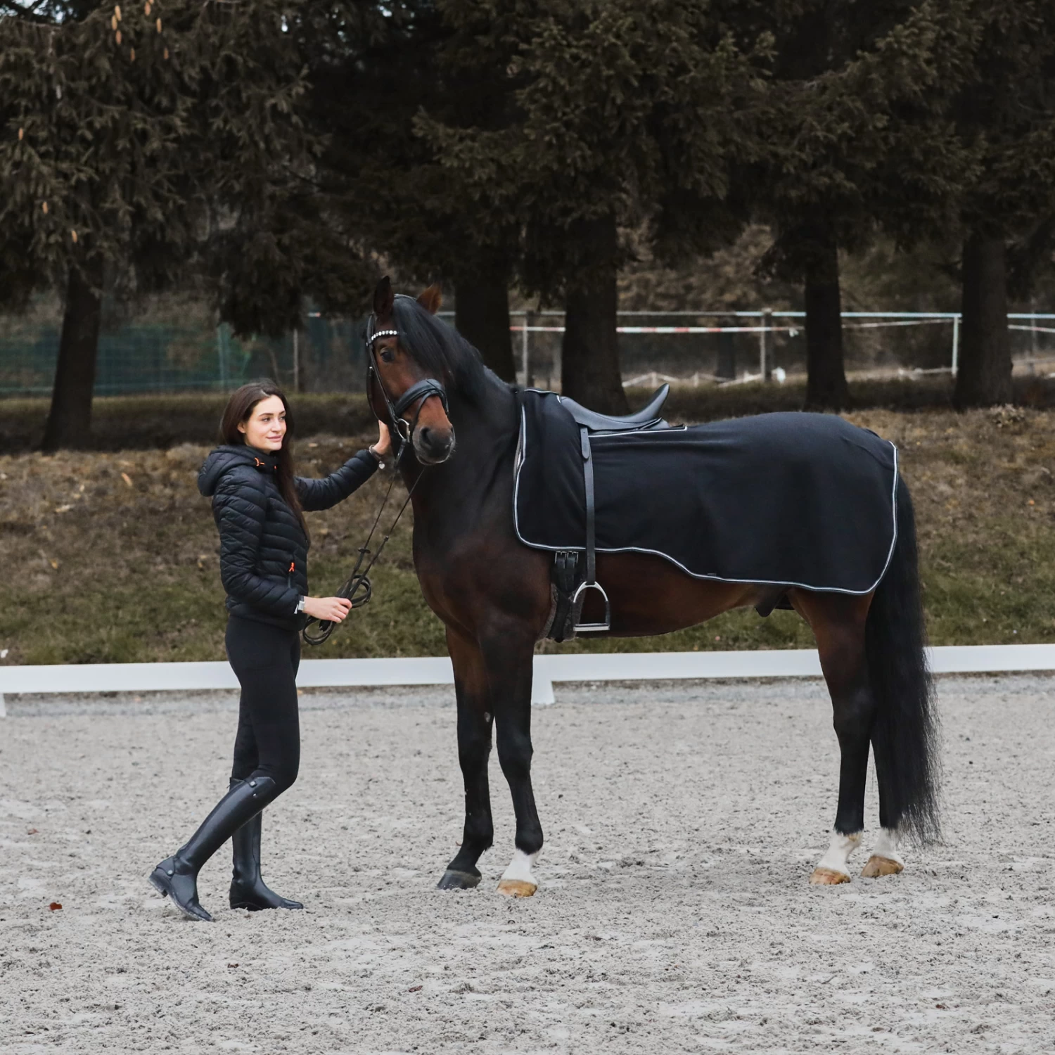 Horze Kiel Fleece Riding Rug - Image 6