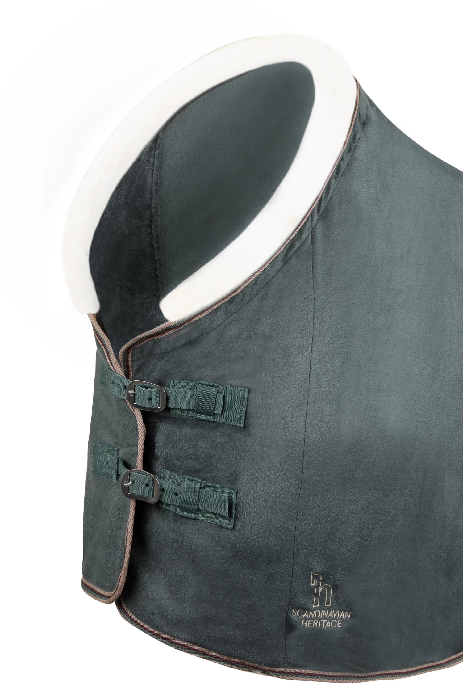 Horze Leigton Teens Collection Fleece Cooler Rug With Fur Collar - Image 2