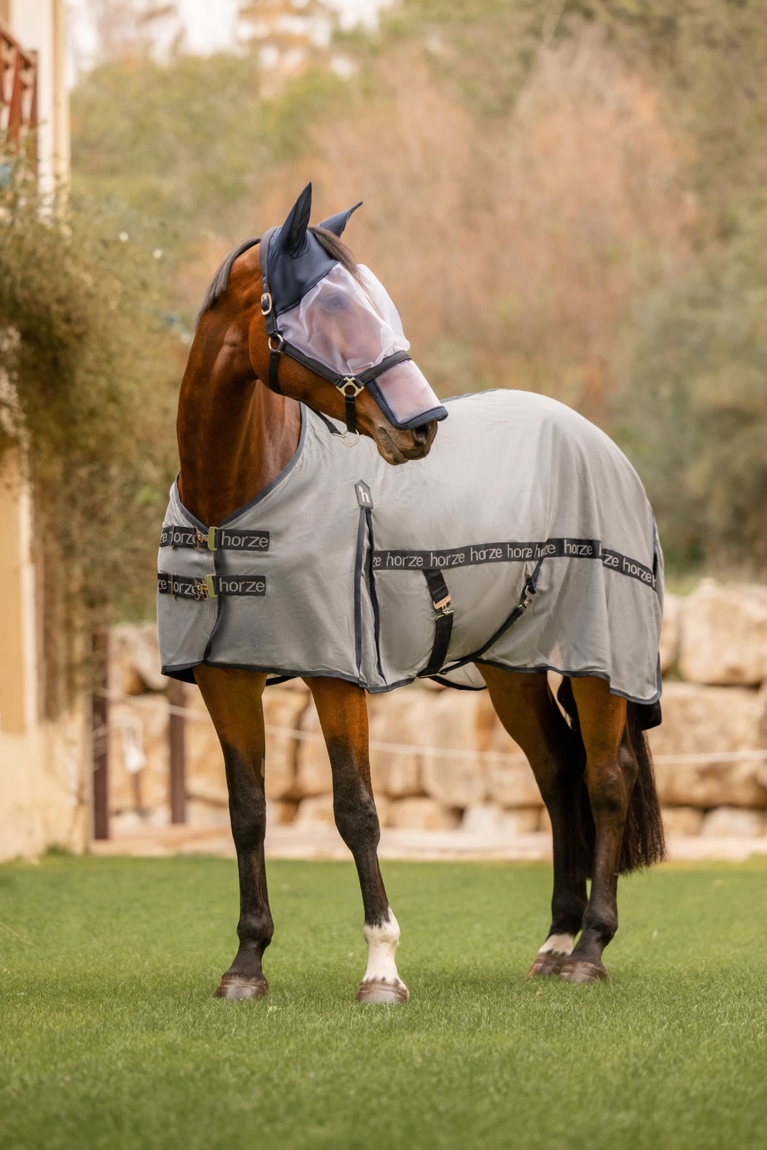 Horze Paso Fino Fly Rug With UV Protection - Image 15