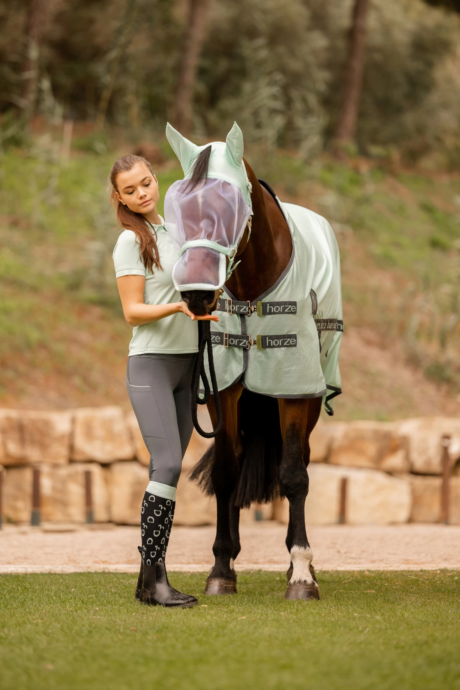 Horze Paso Fino Fly Rug With UV Protection - Image 8