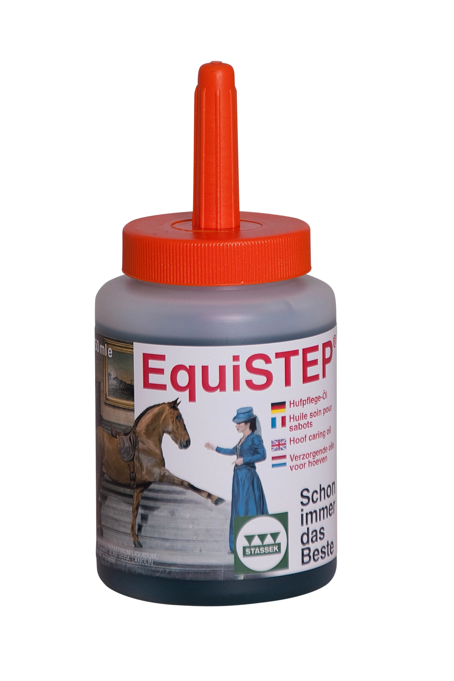 Stassek Equistep Hoof Oil Brush Bottle, 450 Ml