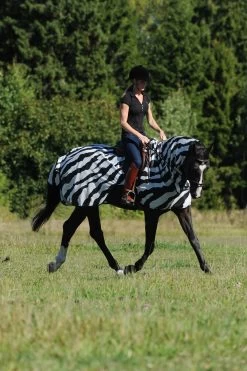 Bucas Buzz-Off Riding Zebra Fly- And Riding Rug