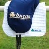 Bucas Max Saddle Cover, Shaped, Navy/Bucas Logo
