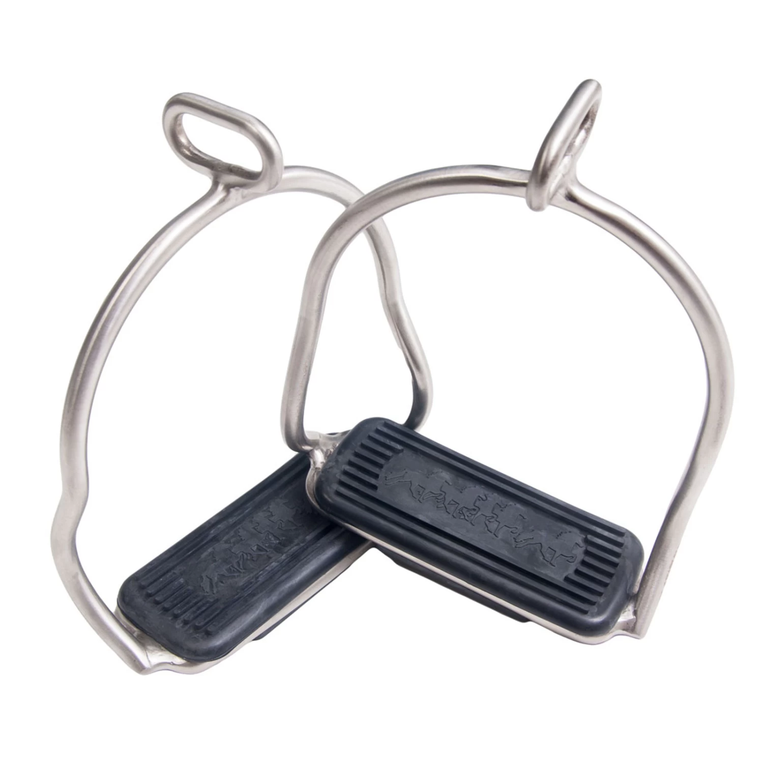 Karlslund Stirrups, Brushed Steel