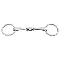 Sprenger Bradoon Dbl. Jointed Snaffle, St. St. 14mm