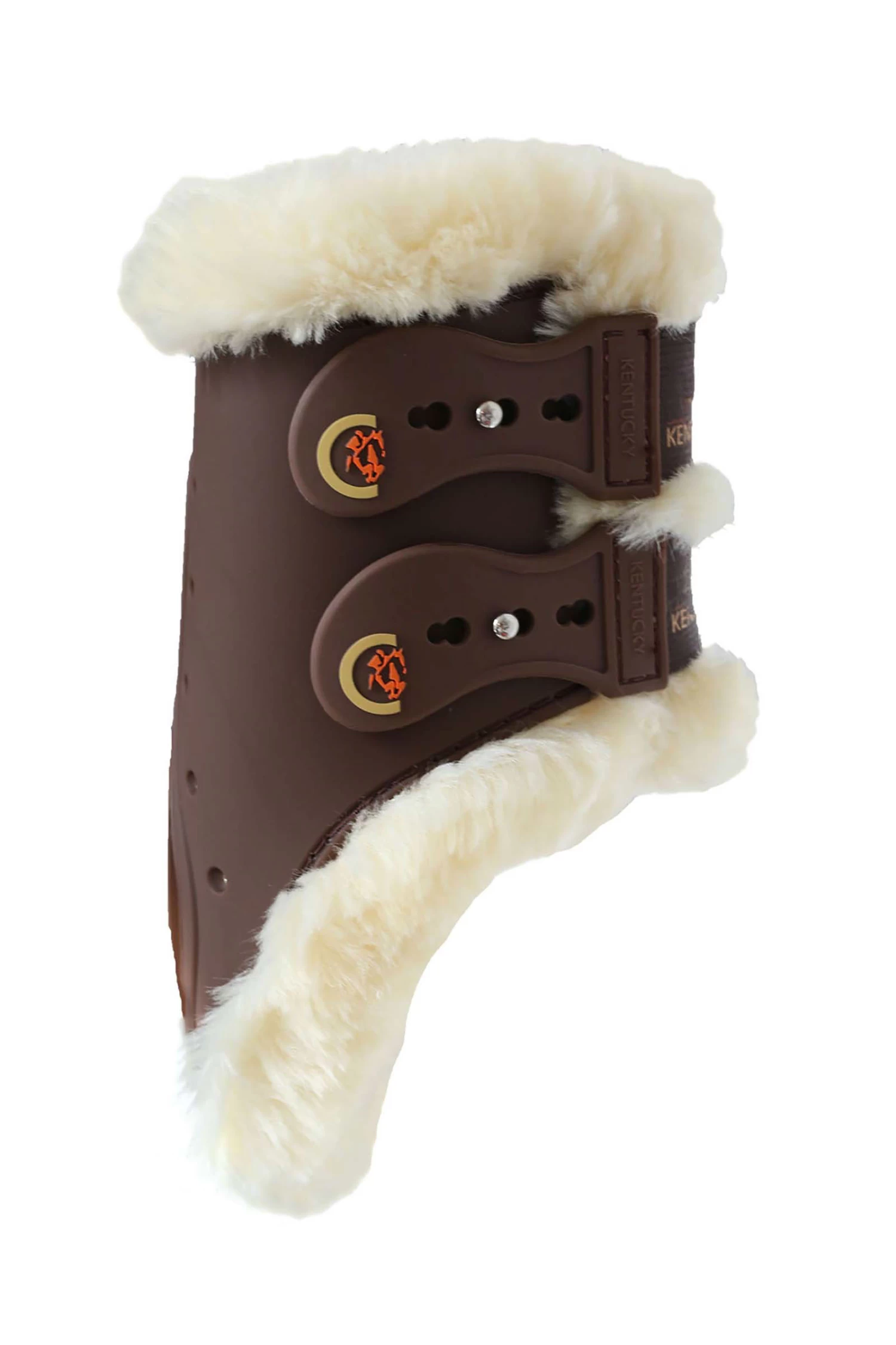 Kentucky Horsewear Sheepskin Fetlock Boots Elastic - Image 2