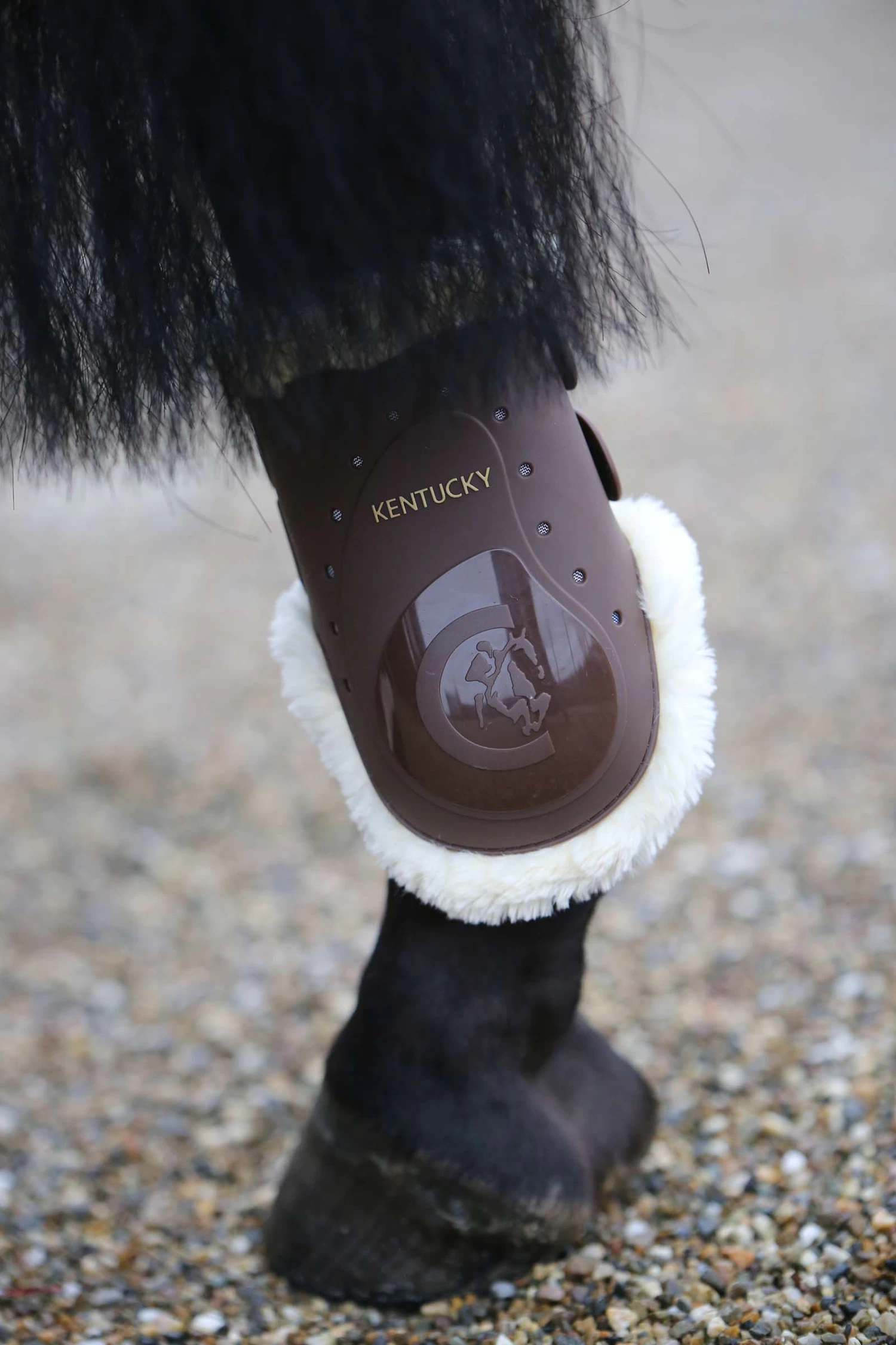 Kentucky Horsewear Sheepskin Fetlock Boots Elastic - Image 3