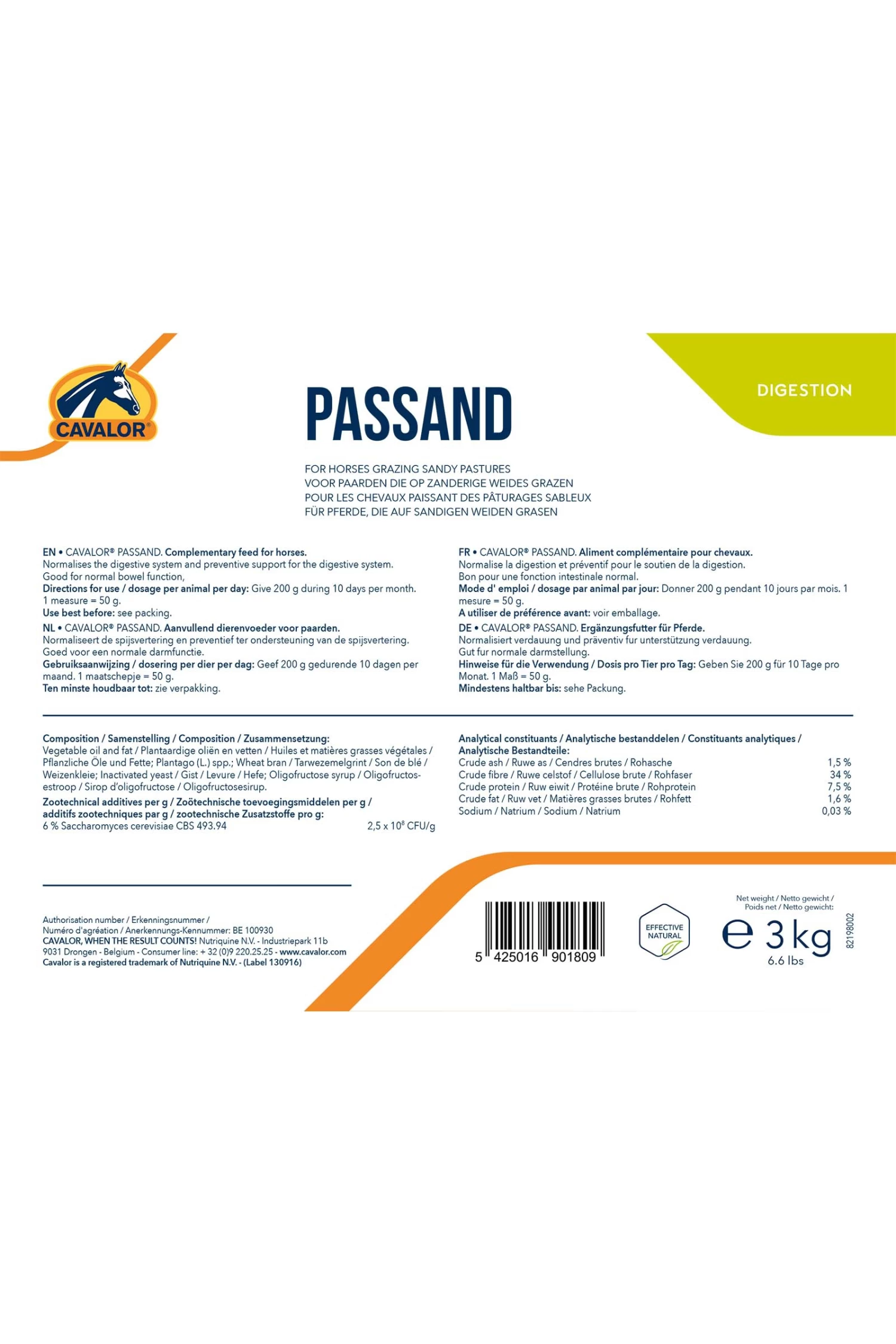 Cavalor PasSand, 3 Kg - Image 3
