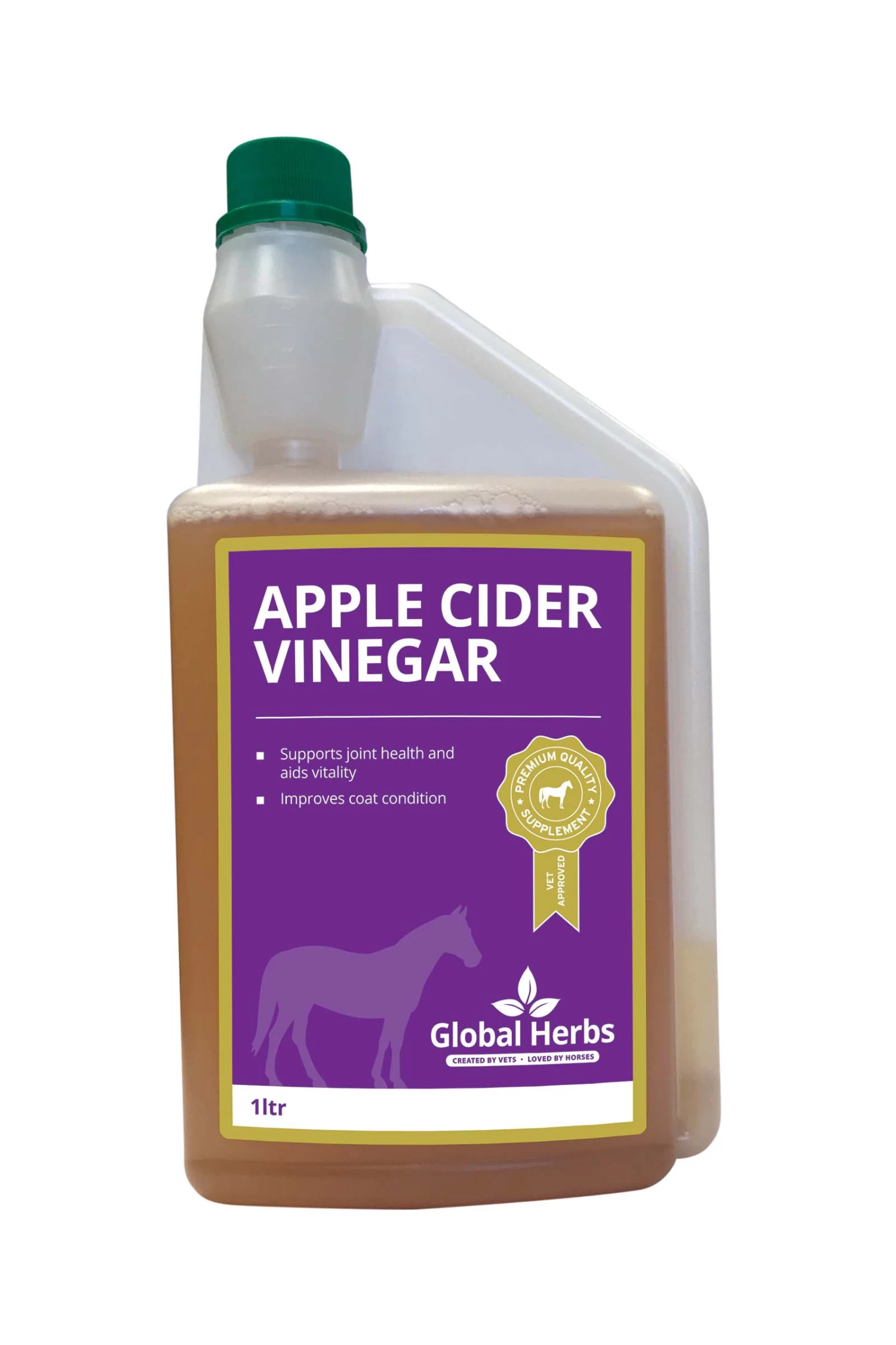 Global Herbs Apple Cider Vinegar 1Ltr. - Equine