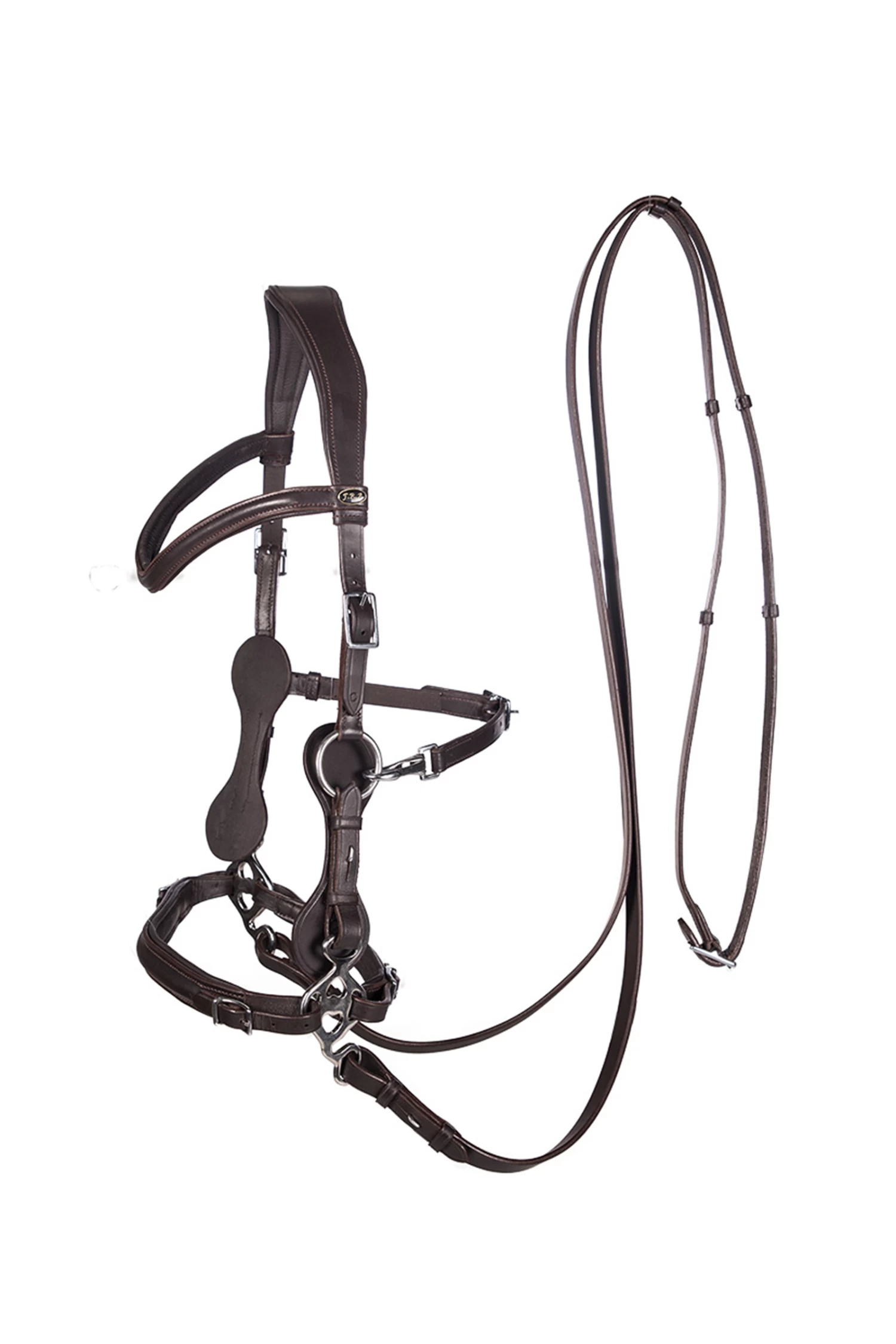 FRA Calli Hackamore Bridle (Syst.2) W/Jaw Straps, Scissors & Rein - Image 4