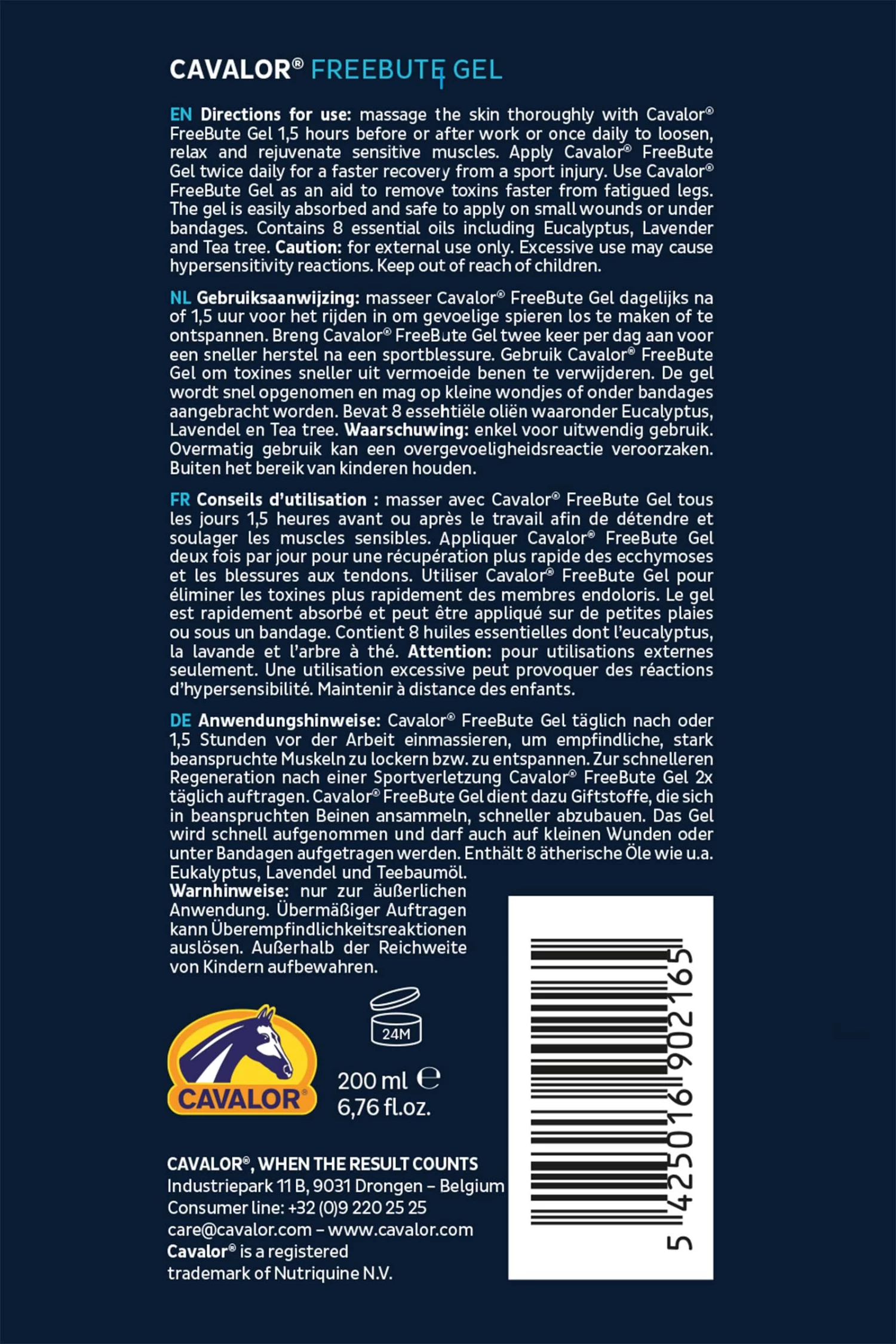 Cavalor Freebute Gel 200ml - Image 2