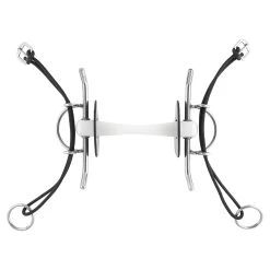 Sprenger Nathe Full Cheek Gag Bit 20mm W/ Flexible Mullen Mouth (50mm Ring)