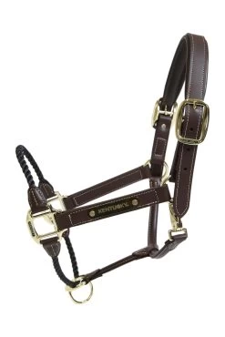 Kentucky Horsewear Leather Rope Halter