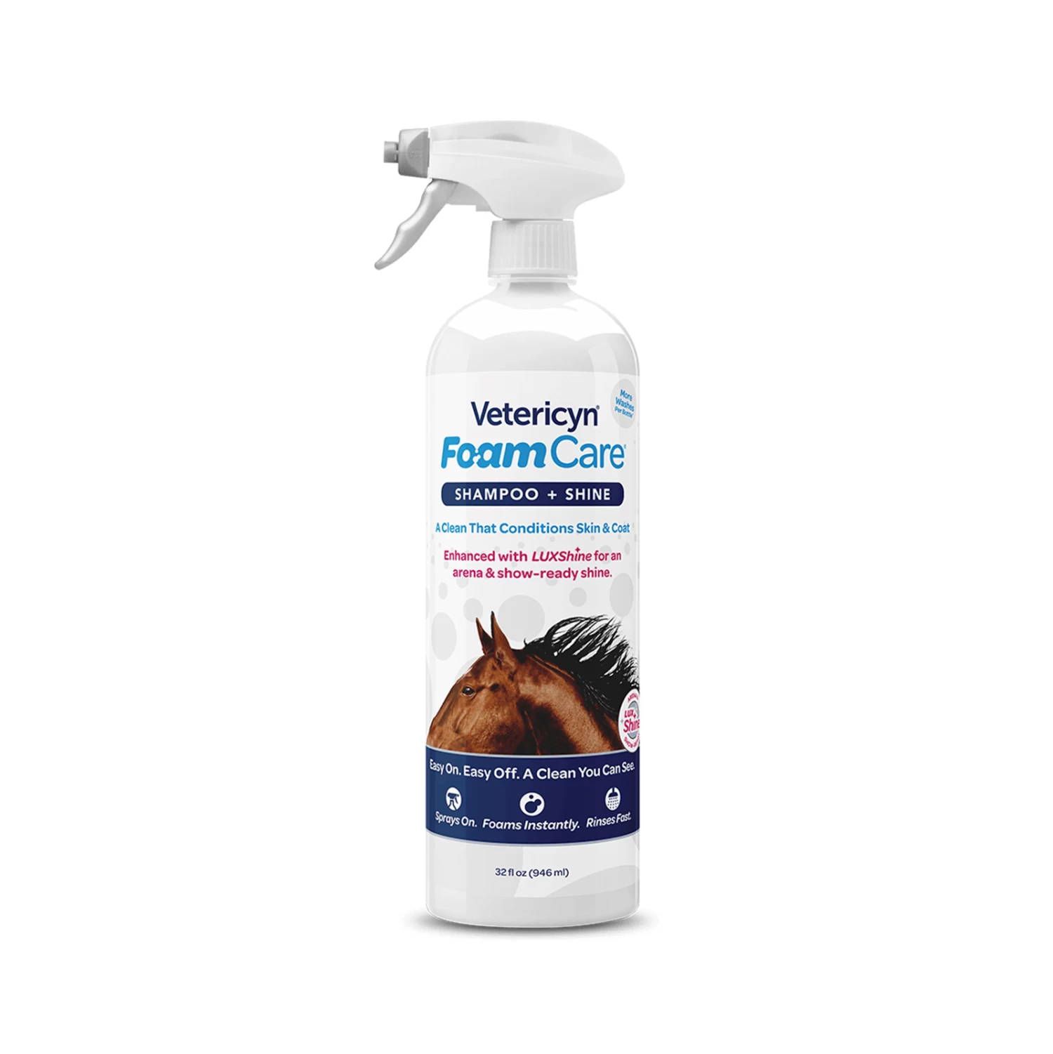Vetericyn FoamCare® Equine Shampoo, 946ml