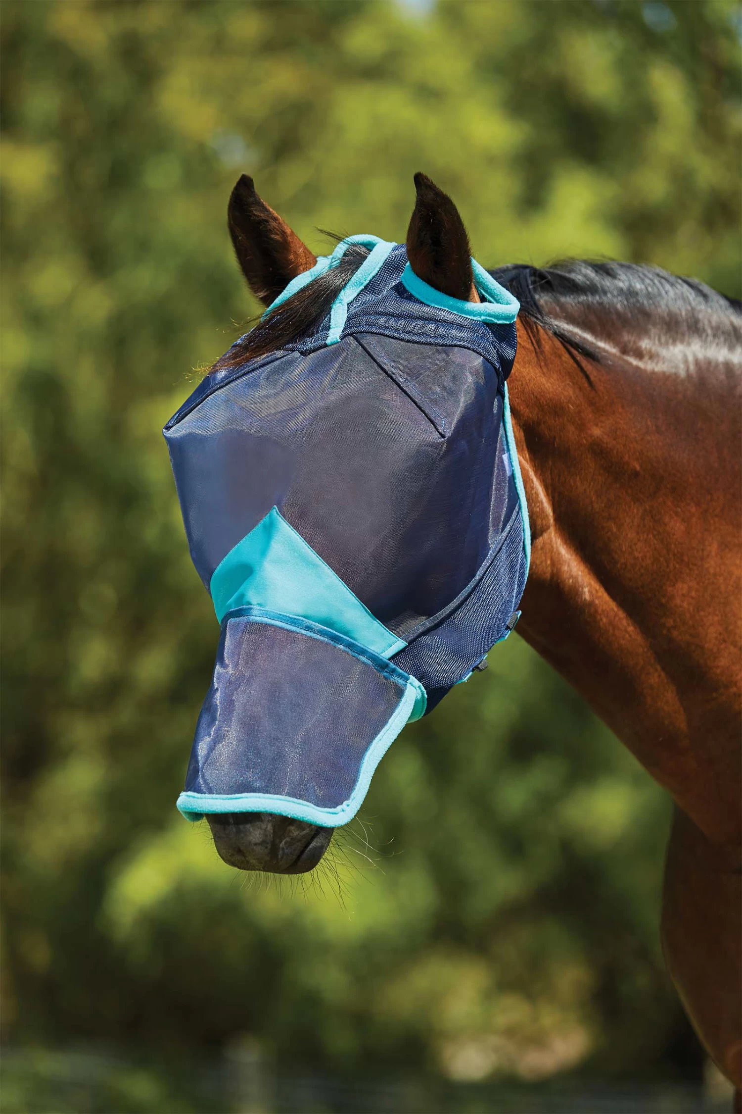 Weatherbeeta Comfitec Deluxe Fine Mesh Mask With Nose - Image 2