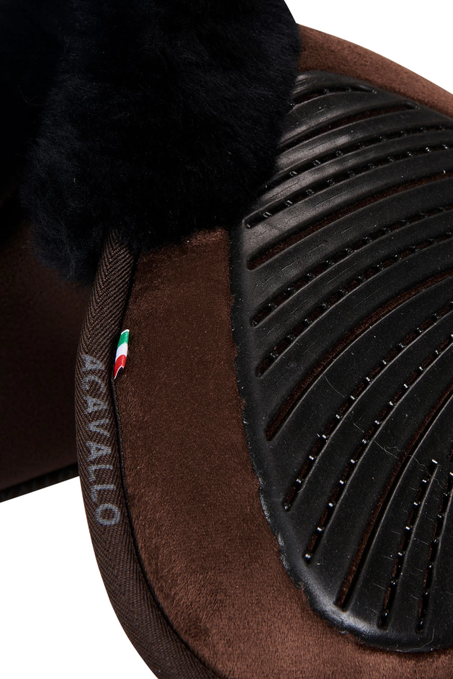 Acavallo Close Contact Gel & Memory Foam Half Pad With Sheepskin - Image 8